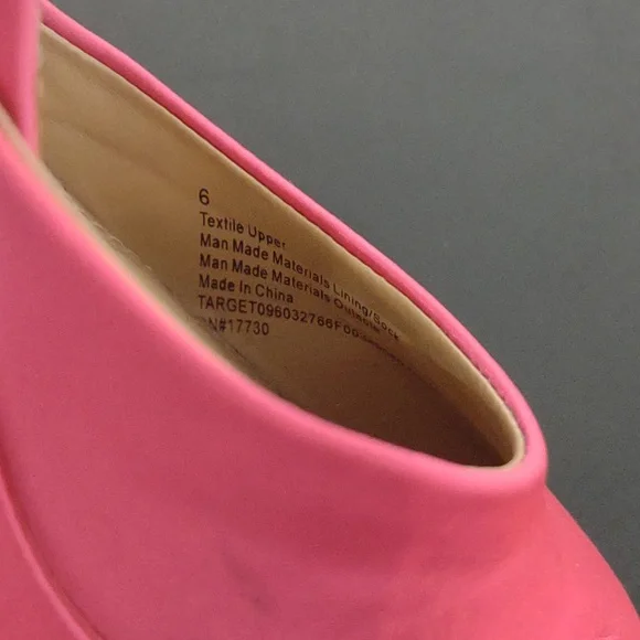 Pink Chunky Retro Block Platform Heels Size 6 - Picture 12 of 13